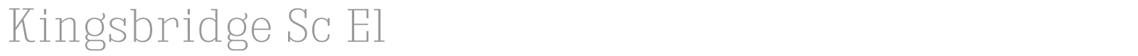 Kingsbridge font preview